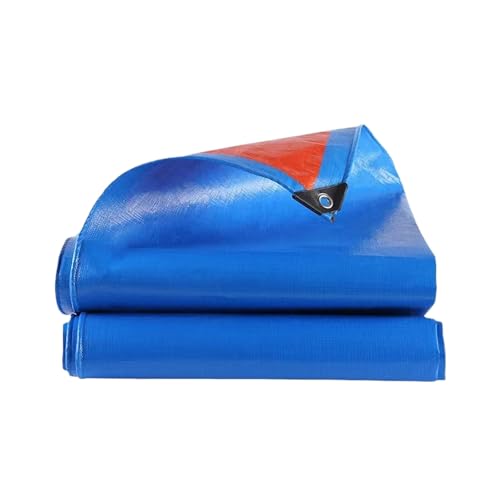 Lona de protección de 120 x 140 cm azul hecha de PE impermeable 2