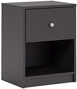 Tvilum Portland 1 Drawer Nightstand, Black