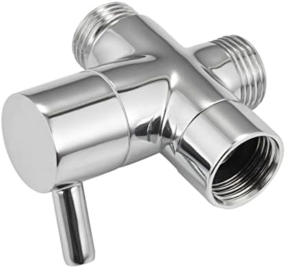 Carvedexquisitely Shower Head Diverter Valve,Three-Way Solid Brass Diverter Valve Used For Hand Shower And Fixed Sprinkler,Water Flow Control Diverter Valve G1/2