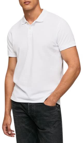 Pepe Jeans Herren Vincent N Poloshirt, 800weiß, XXL EU – Ansicht 2