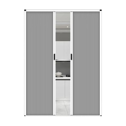PFCDZDU Porte-fenêtre Pliante sur Mesure, Cloison Coulissante Invisible À Double Ouverture, Séparateur Pièce Intérieur Accordéon sans Perçage Placard Cuisine Chambre(70.9x39.4in(1.8x1m))