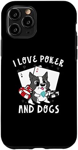 iPhone 11 Pro Playing Cards Flop Aces Spades I Love Poker And Dogs Case
