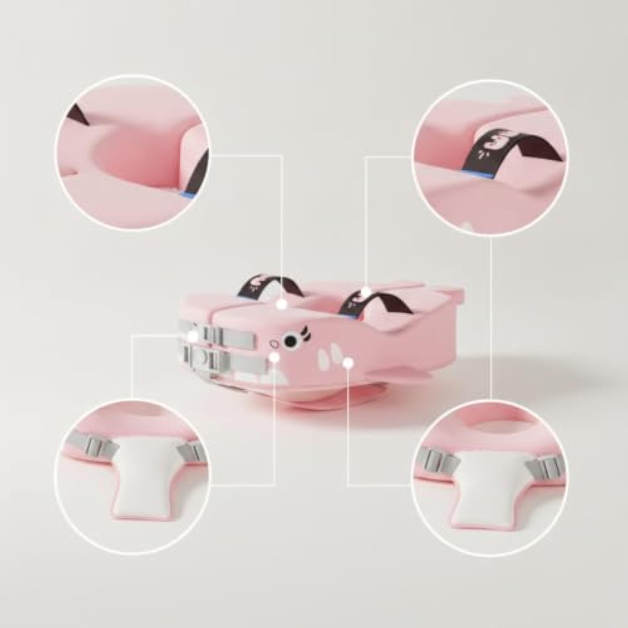 Foam Shark Swim Buoy Non-Inflatable Underarm Swim Float