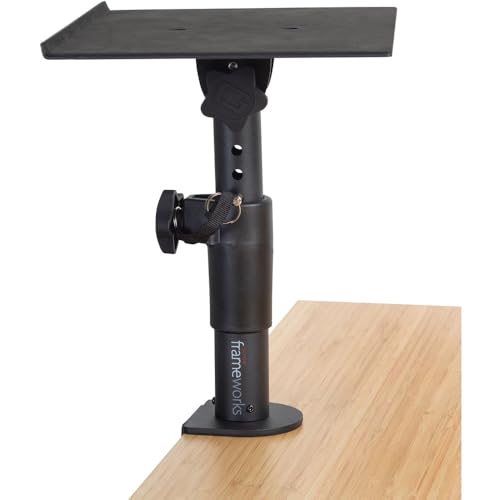 Image of Adam Audio A7V Studio Monitor (Pair) with Clamp-On Studio Monitor Stands, Large Isolation Pads, Balanced Interconnect Cables, and XLR Cables