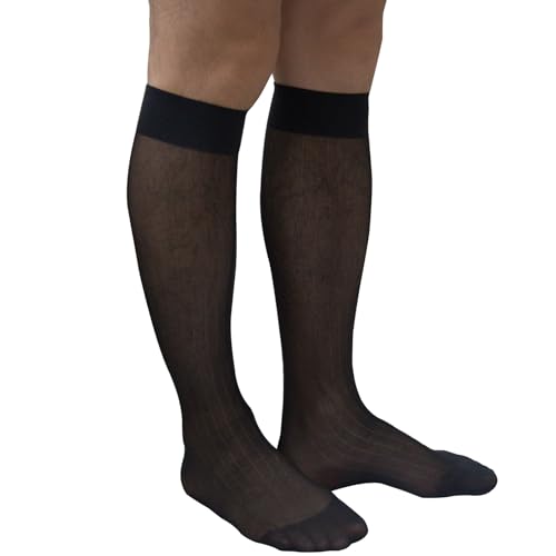 Men's Ultra Thin Business Dress Socks - 93% Nylon with Reinforced Toe - Moisture Wicking & Odor Resistant2