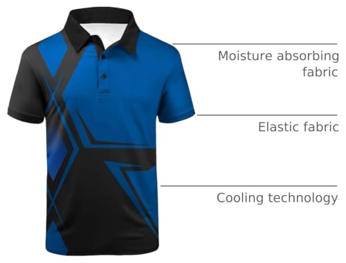 Image of ZITY Golf Polo Shirts for Men Short Sleeve UPF 50+ Athletic Tennis T-Shirt