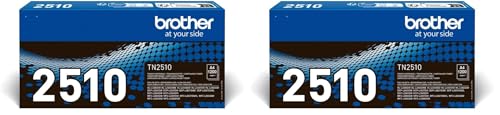 Brother TN2510 - Cartouche de Toner Originale - Noir (Lot de 2)
