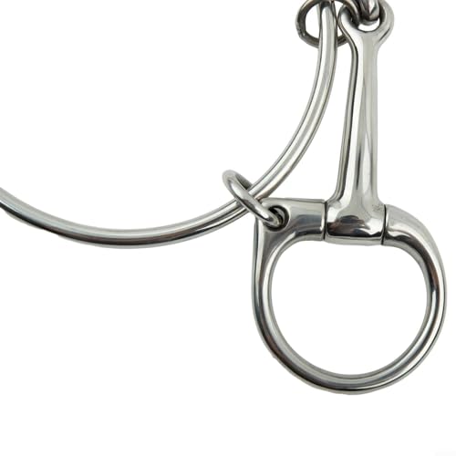 Broca de media mejilla acero inoxidable filete caballo equitación 12.5cm 6