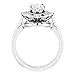 10K/14K/18K Solid White Gold Handmade Engagement Ring, 1CT-5CT Marquise Cut Moissanite Solitaire Ring, Diamond Wedding Ring Set for Women/Her, Anniversary/Propose Ring, VVS1 (Main Stone : 3.00 Carat)