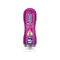 Durex Play Aloe Vera 2 in 1 Massage Gel Intimate Lube, 200ml