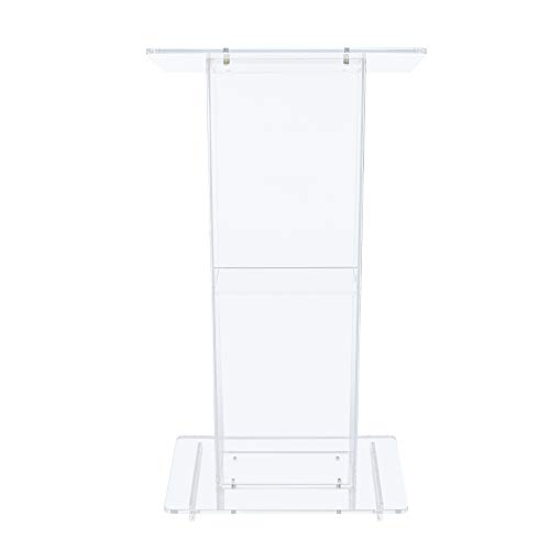 OEF Furnishings Acrylic Lectern, Clear