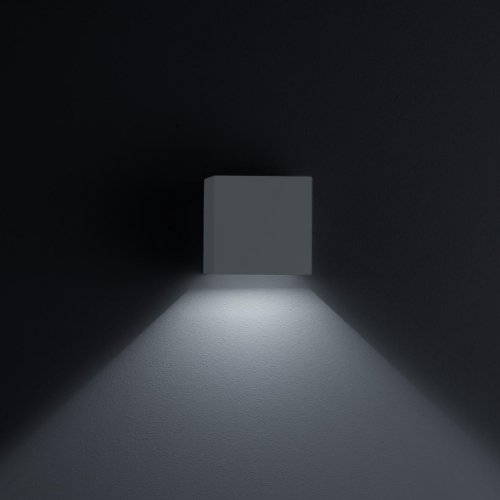 Preisvergleich Produktbild Helestra Siri 44 LED-Wandleuchte, matt schwarz mit Betriebsgerät