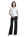 CFRTMTBB 3 Pack Women's Maternity Pants Wide Leg Over The Belly Pregnancy Pants Stretchy Loose Casual Trousers with Pockets (Black/Black/Black,XXL)