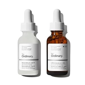 The Ordinary Dull Skin Duo- Skin Care Bundle Set for Face & Eye-Niacinamide 10% + Zinc 1% 1 Fl Oz, Caffeine Solution 5% + EGCG 1 Fl Oz