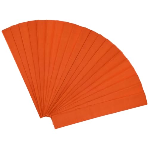 Papier crépon orange indéchirable 100x50 cm pour fleurs artificielles