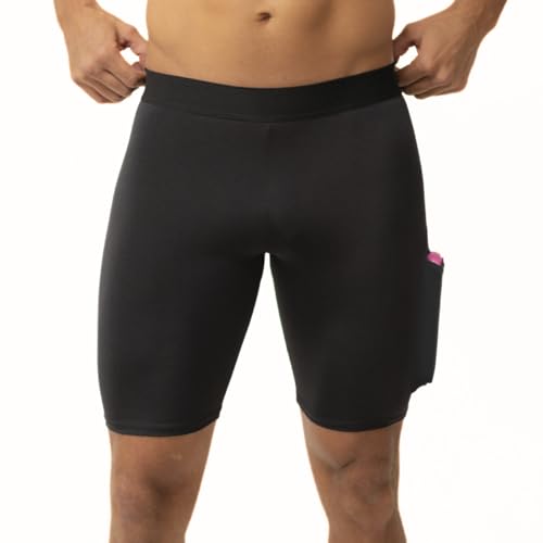 Bermuda Térmica Com Bolso Masculina Segunda Pele Compressão (BR, Alfa, G, Regular, Regular, CINZA)