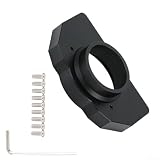 Soporte de aleación de aluminio de grado aeroespacial para Logitech G25 G27 G29 G920 G923 ideal para configuraciones de carreras SIM de alto rendimiento (negro)