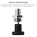 2PCS Push Fit Ball Nose Spring Plunger, M12x1.5 Stainless Steel Retractable Spring Plunger Return Knob Plunger Pin Non Lock Out Indexing Plunger for Industrial Equipment