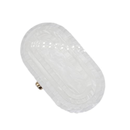Image of Acrylic Evening Clutch Bag for Women Shell Shape Shoulder Crossbody Bag Glitter Marble Purse Handbag