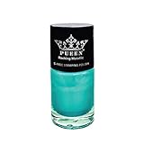 PUEEN Rocking Metallic Nail Polish For Nail Stamping Big 5-FREE Formula Nail Color Lacquer (608 Cool Aqua)-BH000582