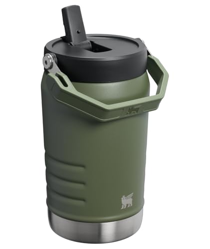 Image of Stanley IceFlow 2.0 Flip Straw Jug with Handle 40 oz | Twist On Lid and Flip Up Straw | Leakproof for Travel and Sports | Insulated Stainless Steel | BPA-Free | Dried Pine