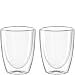 Produktbild Leonardo DUO Doppelwandbecher 2er Set, Glas für Tee und Kaffee, Heissgetränk Tasse, Höhe 11 cm, 300 ml, Glas, 053060