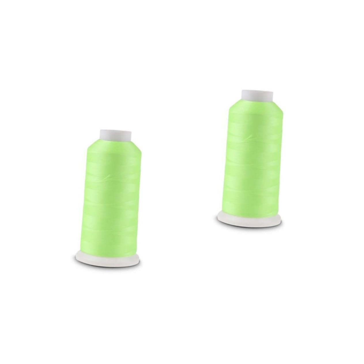 SHINEOFI 2piezas Hilo De Bordar Luminous Glow in The Dark Yards Hilo De Coser Verde Para Bordado y Manualidades Para Proyectos Creativos y Decorativos