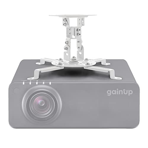 GAINUP Supporto da Soffitto per Videoproiettore Prime | Staffa Proiezione Universale Fissa da 15cm per Proiettore | Accessori Videoproiezione