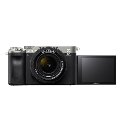 Image of Sony Alpha 7C Full-Frame Compact Mirrorless Camera Kit - Silver (ILCE7CL /S) with Optical Zoom