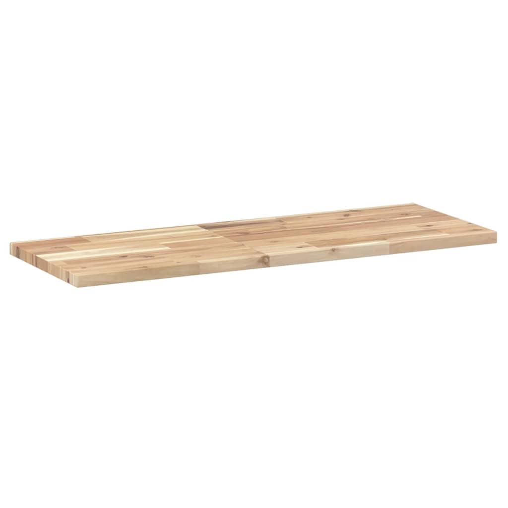 Schweberegale aus massivem Akazienholz 3 Stück 100x30x2 cm Unbehandeltes Holz für individuelle Gestaltung Stabiles Wandregal für Wohnzimmer Küche und Bad