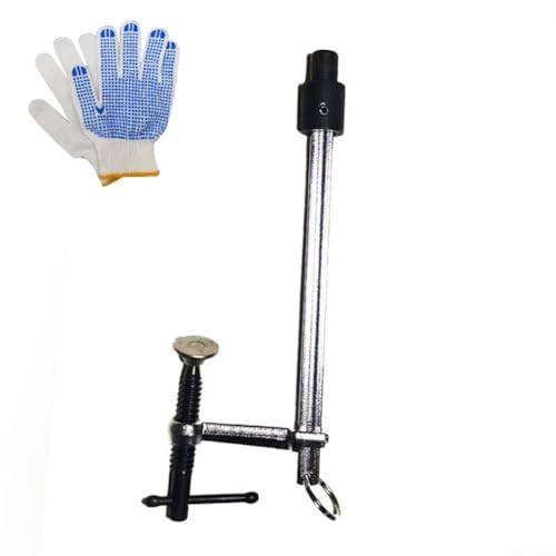 Pince de plaque de pression pour montage sur banc d'atelier avec poignée ergonomique et support pour ouverture de table de 16 mm et 28 mm (20 mm)