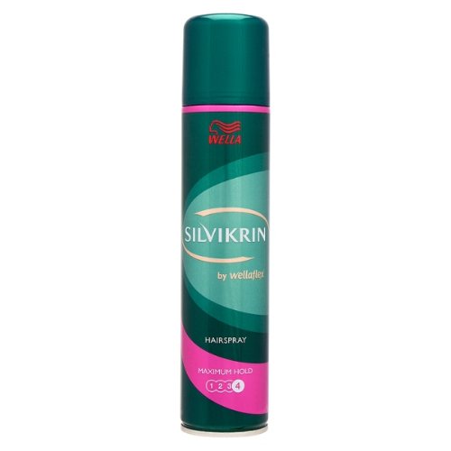 Image of Wella Silvikrin Hairspray Maximum Hold 4 250ml - Pack of 6