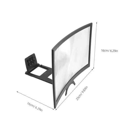 Amplificador de pantalla para móvil en casa o viajes con soporte plegable Lurrose de 12" 2