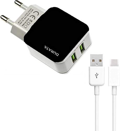 DR-AC885 wtyczka do ładowania, 2 porty USB 2,1 A, ładowarka z 1 kablem USB typu C do Samsung/Sony/Huawei/Motorola/Oppo/OnePlus/HTC/Xiaomi/Alcatel