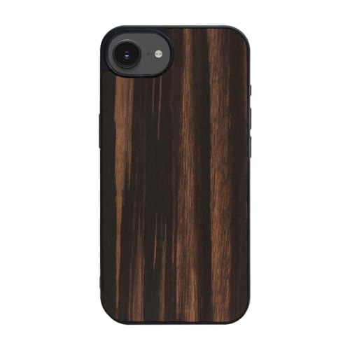 Man&Wood iPhone 16e p P[X VR [ ؐ X Ebh ϏՌ ϋv ho E₷ Xgbvz[t CX[d ] ACtH یJo[ Ebony (G{j[) I27652i16E yKiz