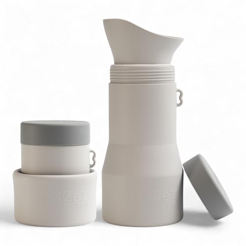 Whizzer™ Diskrete tragbare Toilette für Erwachsene – gesehen auf Drachenhöhle – Reiseutensilien für Festivals, Camping, Wohnwagen & Reisen – Silikon-Urinflasche für Männer & Frauen – tragbar