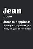 Jean Definition Personalized Name: Jean Notebook | Jean Journal | Diary And Logbook Gift | To Do Lists | Outfit Planner | Gift For Lovers - Girlfriend - Boyfriend | 6x9 inches | 110 pages