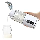 IXTECH Portable Water Warmer for Travel, Instant Breastmilk, Baby Formula, Water, Portable Bottle Warmer, 10., Ounces with Adjustable Temperature Control, Rechargeable and Wireless.
