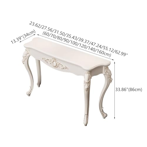 Mesa consola de madera para entradas estrechas que ordena tu hogar 3