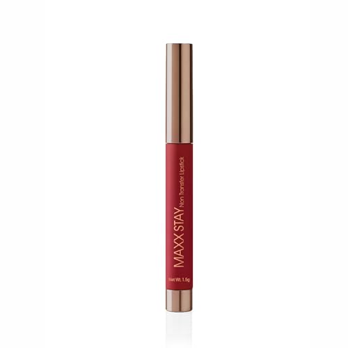 Image of Hilary Rhoda Maxx Stay Non Transfer Lipstick | Matte Finish & Transfer-Proof | 16-Hour Stay | Creamy Finish & Smudge Proof | Crayon Lipstick - 1.5g (Red Rose - Shade 11)