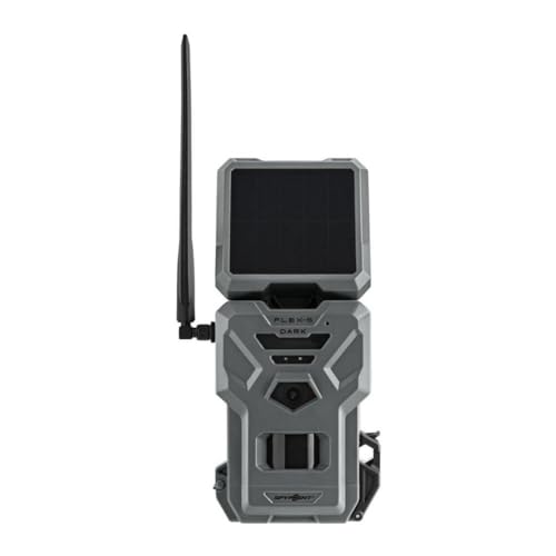 SPYPOINT Flex-S Dark Cellular Night Vision Trail Camera 40MP 1080p Solar Panel and Dual SIM (Gray)