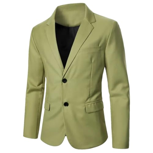 Men's Blazer Solid Color Patterned Pocket Single Button Casual Wedding Men's Wear