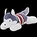 JrenBox Giocattoli di Peluche Giocattolo di Peluche Huski in Entità di Cani Cuscino Cute Dog Big Doll Doll Doll Doll Doll da Inviare Fidanzata (Color : Grey, Size : 1m)