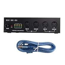 MIDI Merge Function for mixing data of the inputs1 and 2, 4 output. Perfect MIDI timing, USB powered (no external power supply requires). Function, combined with USB MIDI, Merge and thru functions. 4 Inputs, 4 Outputs MIDI interface (64 MIDI Channels...