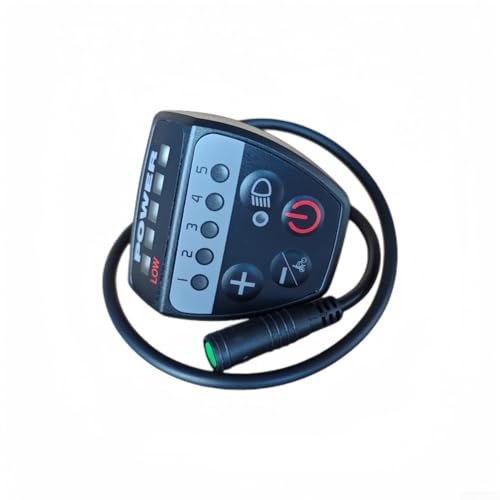Besttoolifes Display a LED semplice per componenti di biciclette elettriche, compatibile con BBS01/BBS02/M400/M620, 6KM/H Assist Push, interruttore faro, compatto 10X5x3cm
