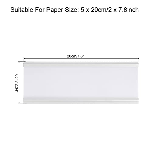 PATIKIL 2 x 7.8inch Aluminum Name Plate Holder - Image 2