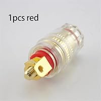 Borne Poste Amplificateur Banane Fiche Jack Haut-parleur Prise Rouge 2 782685047432