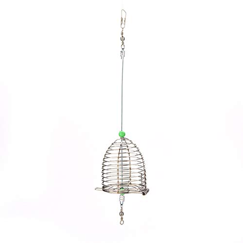 bouti1583 Fishing Bait Trap Cage Feeder Basket Holder Lure Fish Accessories L 5 Pcs
