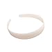Produktbild White Plain 2.5cm (1) Wide Plastic Alice Hair Band Headband by Pritties Accessories