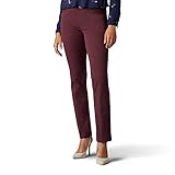 Lee Women's Sculpting Slim FIt Slim Leg Pull-On Pant, Espresso, 4